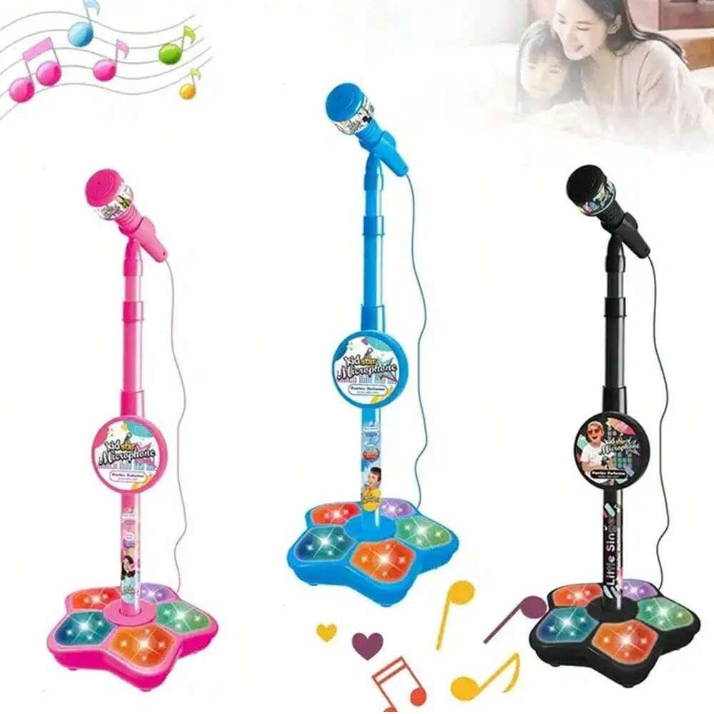 Kids Karaoke Microphone Stand Toy – Portable Children’s Singing Machine