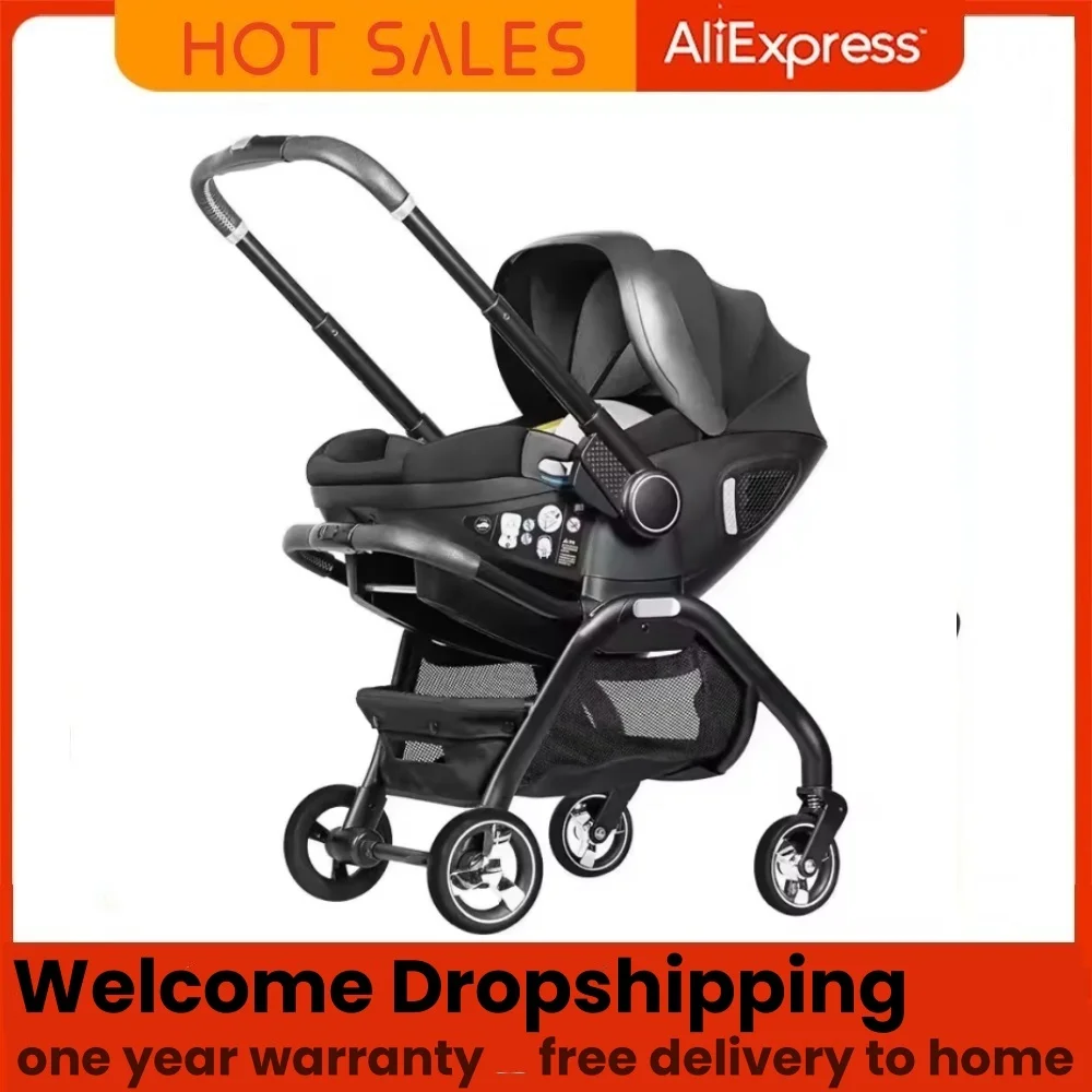 3-in-1 Lightweight Baby Stroller for Newborns 0–12 Months