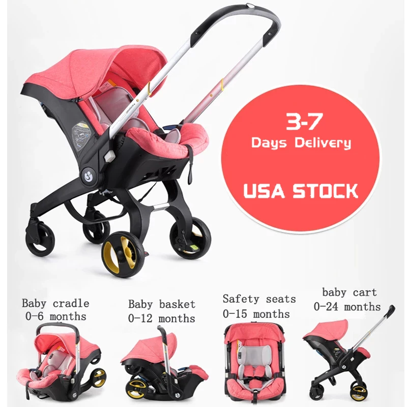 Infant Car Seat Stroller Combo for Newborns, Portable Travel System
